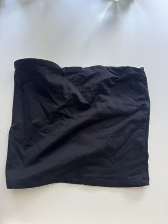 Bershka Schwarzes Bandeau Top, Groesse XS!