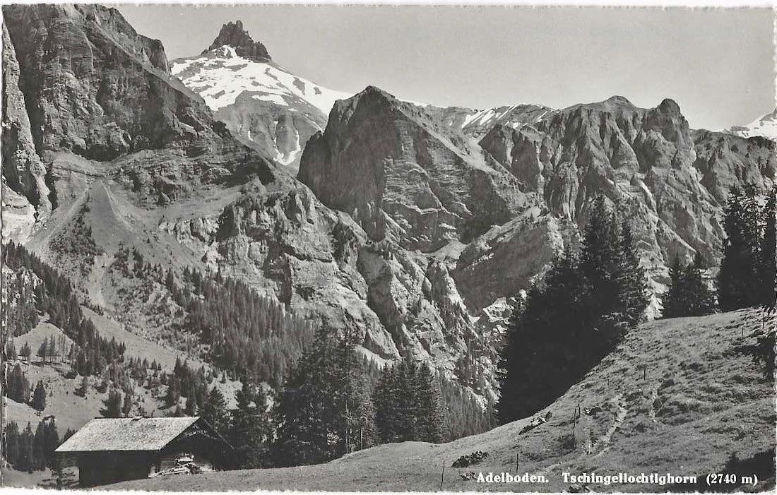 Cartoline postali: Adelboden Tschingellochtighorn 1952 – Usato da Brenles venduto da hello1063