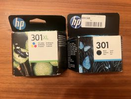 HP 301XL Tri-colour und 301 Schwarz Tintenpatronen