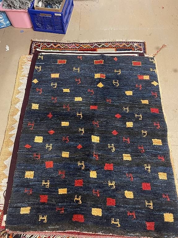 Gabbeh Teppiche: Orientteppich Iran Gabbeh 110x145cm – Gebraucht aus Kriens von minuB