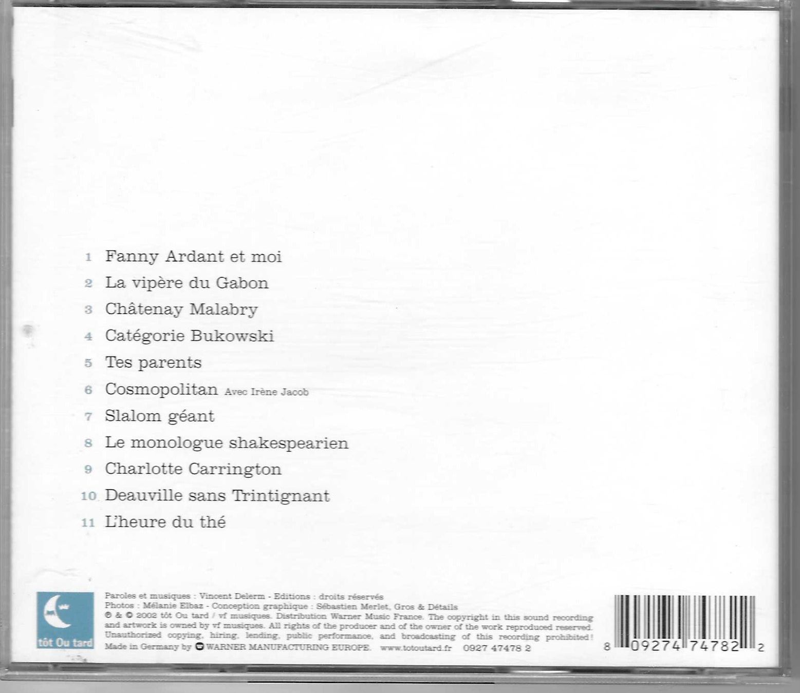 CDs: VINCENT DELERM – D'occasion à Bex par Giorgiob 1