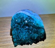 Geode Blau Türkis Kristalle Dekoration neuer Zustand