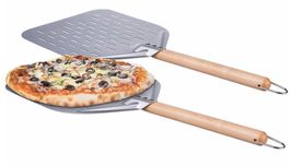 Pizza Schaufel: 2er-Set Pizzaschieber mit Aluminium-Schaufel