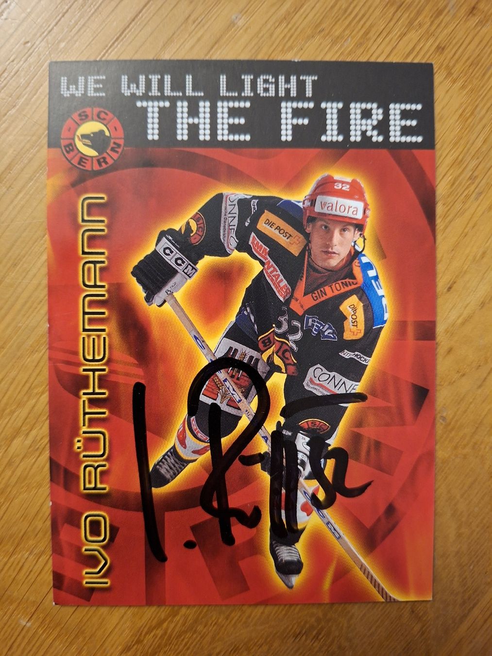 Autografi: SCB Autogrammkarte Ivo Rüthemann, SC Bern – Usato da Thun venduto da wuschu 1