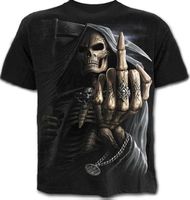 ☠️ Beidseitig 3D bedrucktes T-Shirt Gothic Skull, 3XL 🖤