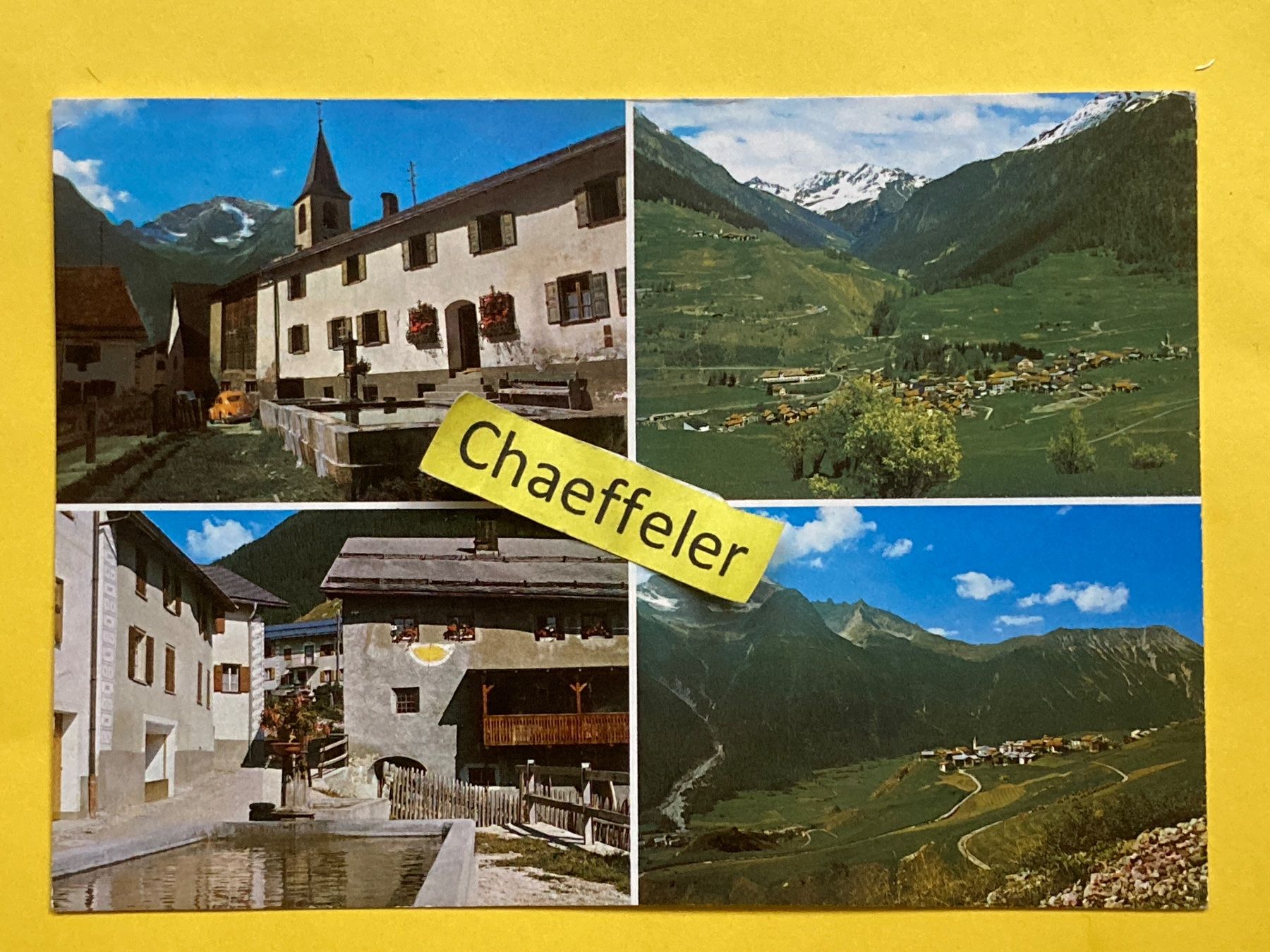 Cartoline postali: 1975. 5  Latsch und Bergün – Usato da Zürich venduto da Chaeffeler