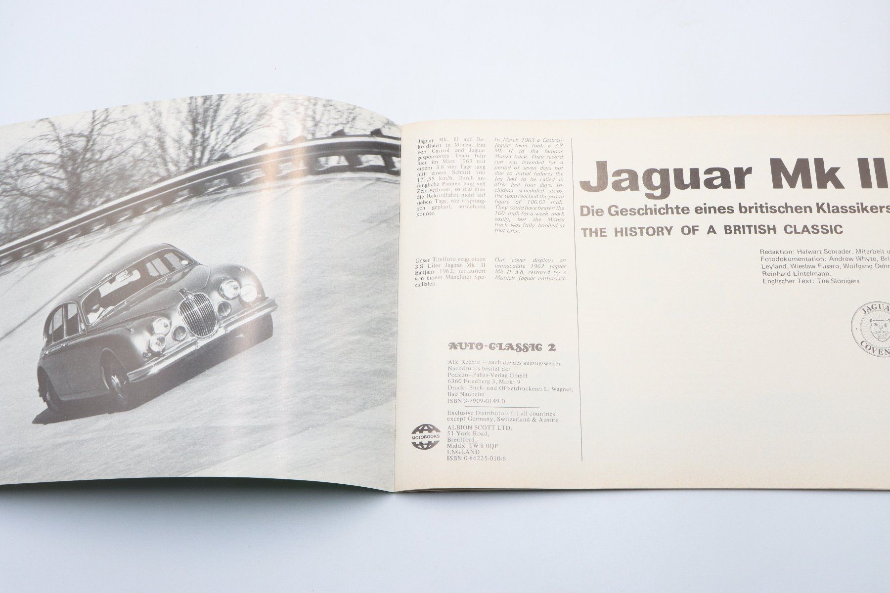 Libri: Jaguar Mk2 Auto Classic 2 Softcover Buch 1992 – Usato da Bühl b.Aarberg venduto da Collectorpassions 2