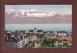 LAUSANNE - Vue sur Ouchy et sur les Alpes - 1913