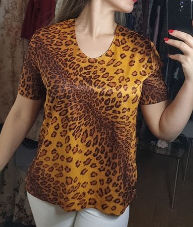 Leopardenmuster Shirt Gr.XL  Bloggerstyle