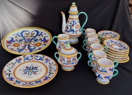Kaffeeservice Deruta Keramik 29 Teile