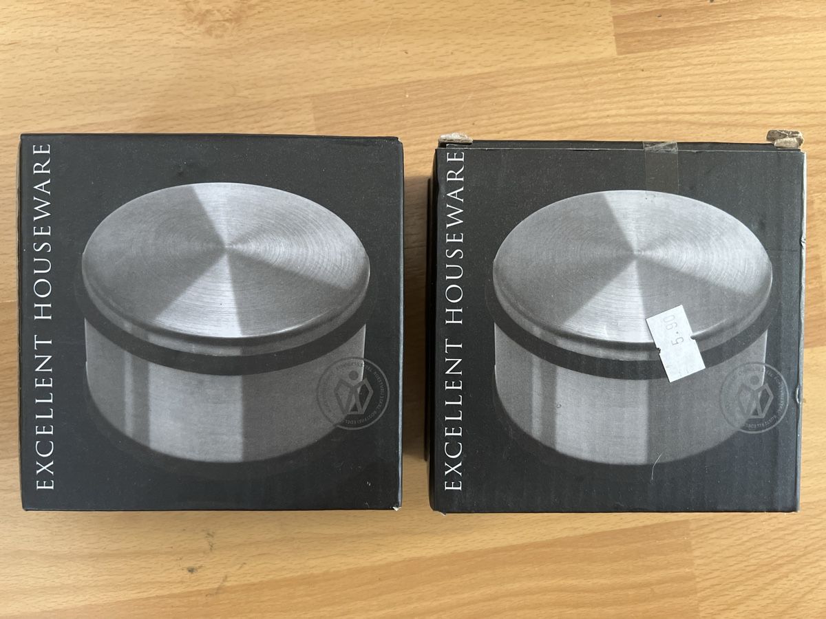 Porte: Türstopper Edelstahl EXCELLENT HOUSEWARE neu – Nuovo e nell'imballaggio originale da Wettingen venduto da Kawasaki987