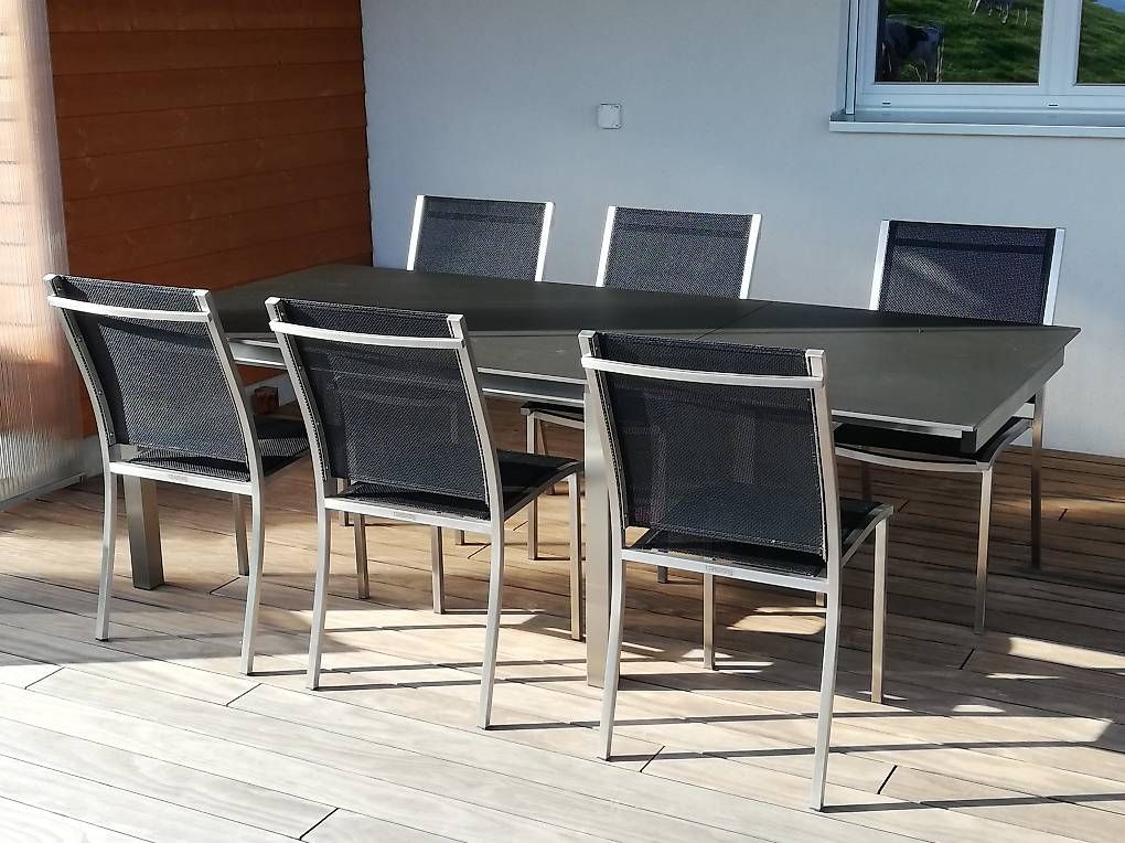Tischgruppe: Gartentisch mit Stühlen – Gebraucht aus Lyss von Ursprung1 2