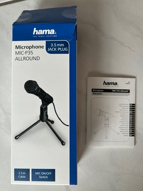 Hama Microfoni: Hama PC-Microphone MIC-P35 mit Dreibeinstativ – Nuovo (secondo la descrizione) da Oberglatt ZH venduto da Schroeder 3