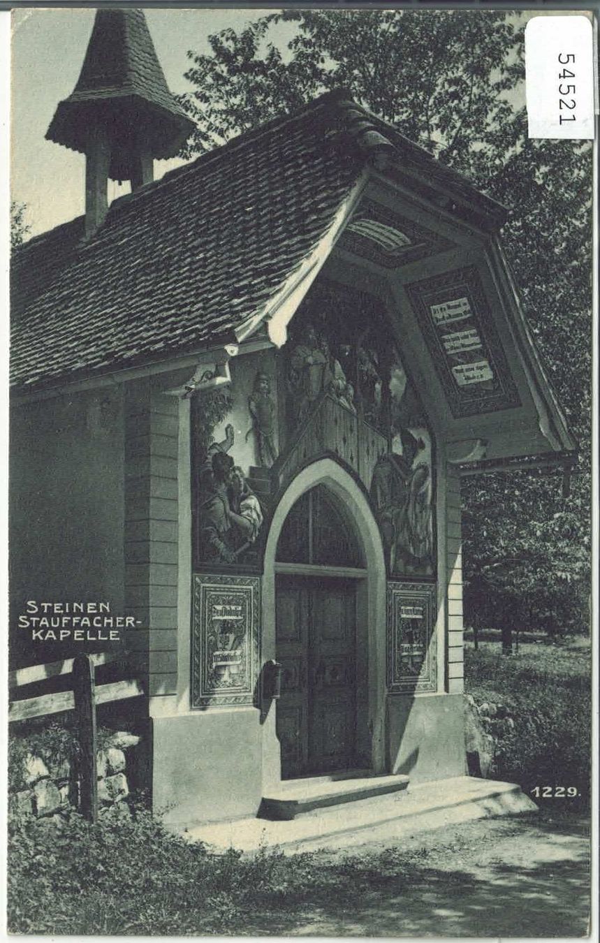Cartoline postali: Steinen - Stauffacher-Kapelle – Usato da Ettingen venduto da Kartenplanet