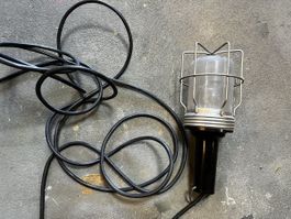 Vintage Bakelit Werkstatt Lampe 