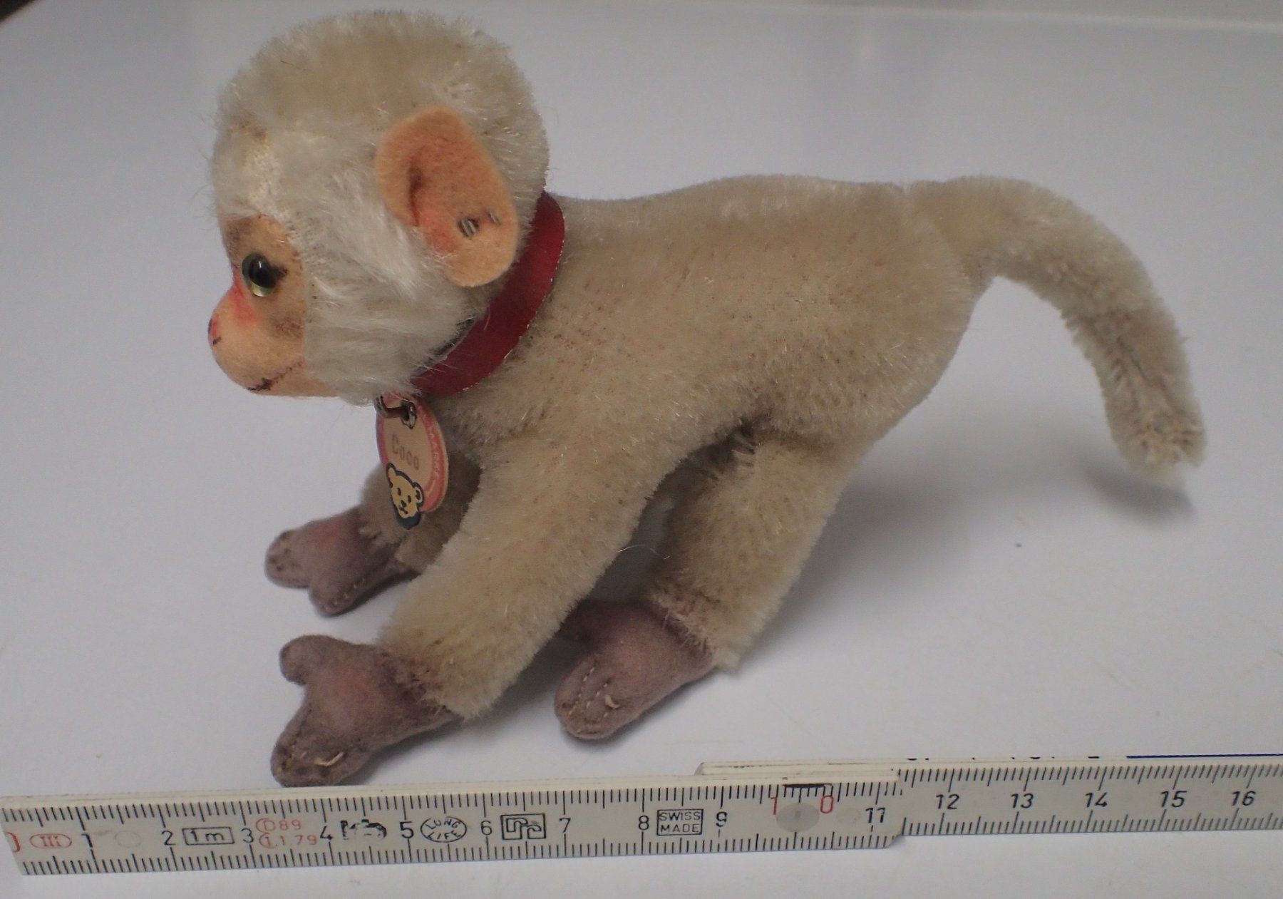 Steiff Giocattoli: Steiff  - Petit singe babouin Coco env. 10/15 cm – Usato da Lausanne venduto da Biquette6 7