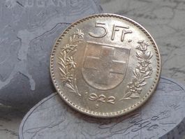 5 Fr. 1922 B - Belle pièce
