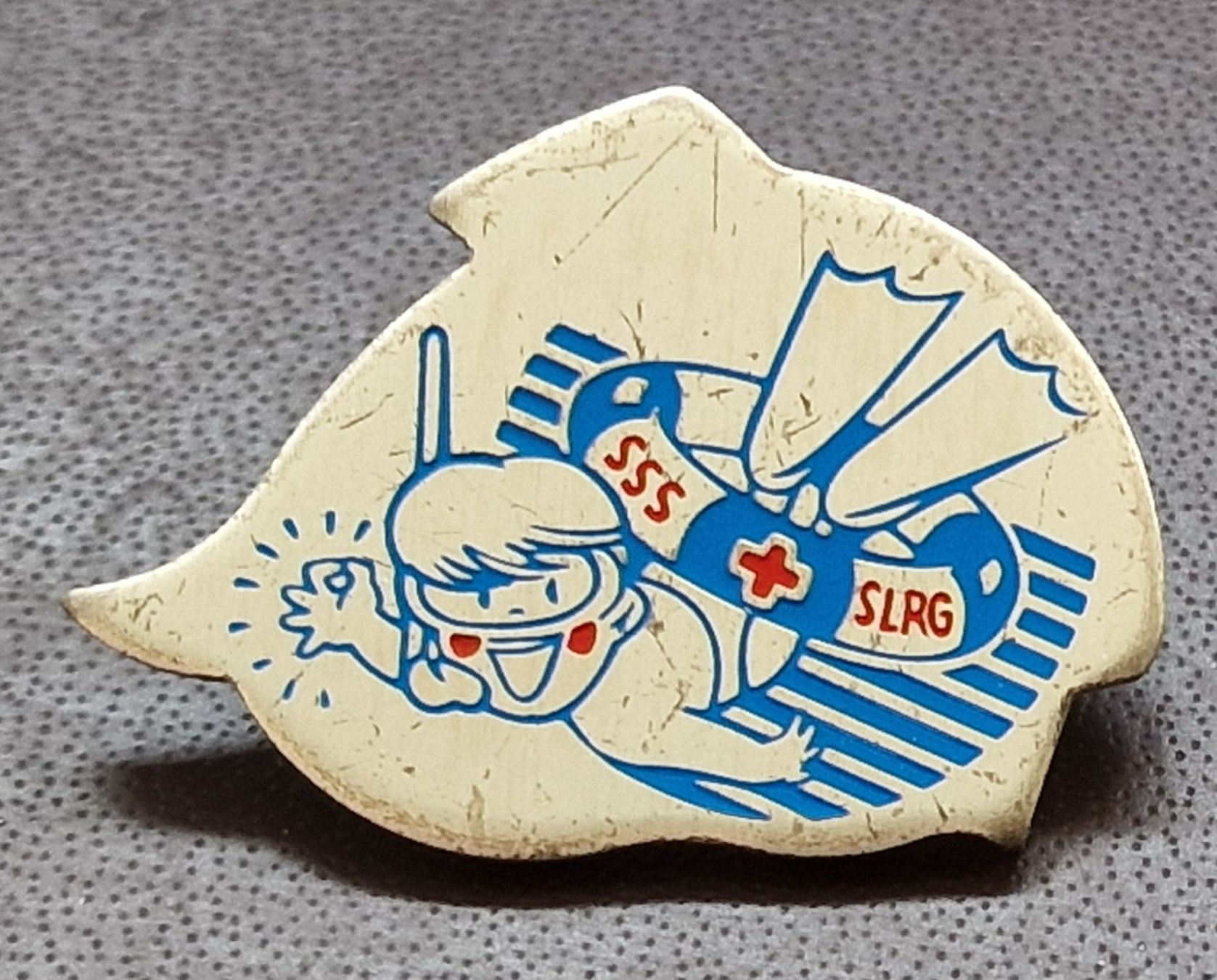 Placchette & Badge: G829 - Pin SSS + SLRG Rettungsschwimmer – Usato da Reinach BL venduto da Boston-Verkauf