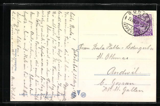Cartes postales: AK Jakobsbad, Kurhaus Jakobsbad, 1934 – D'occasion à Berlin par bartko-reher 1