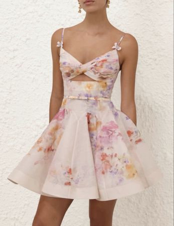 Zimmermann Silk Linen Mini Dress [Rrp$1400]