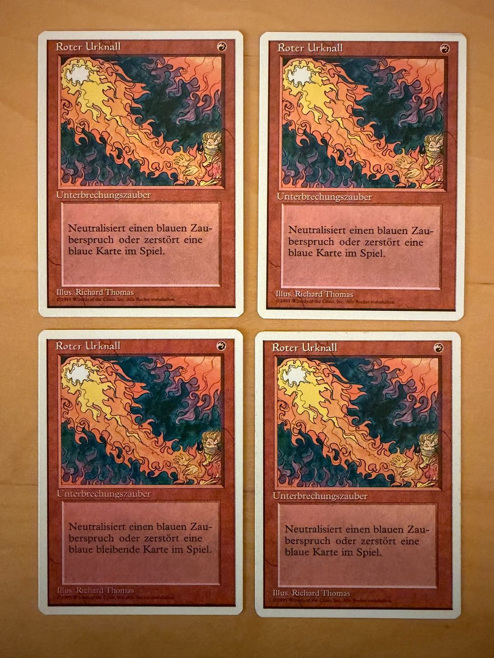 Magic The Gathering Carte collezionabili: 4x Roter Urknall // Red Elemental Blast 4th Edition // Magic – Usato da Binz venduto da Tempelritter