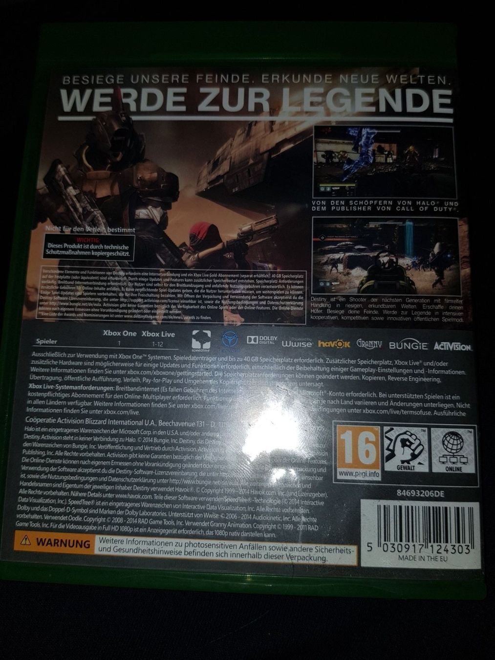 Microsoft Spiele: Destiny für XBOX ONE – Gebraucht aus Emmenbrücke von prisan_LU 1