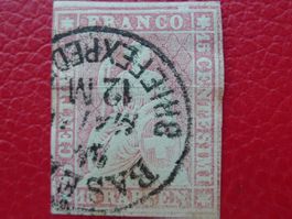 Strubel: 24D (24B3) von BASEL mit unterbrochener Rand-STELLE