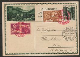 1930 : Vol du Zeppelin Genève auf PK - Langenbruck