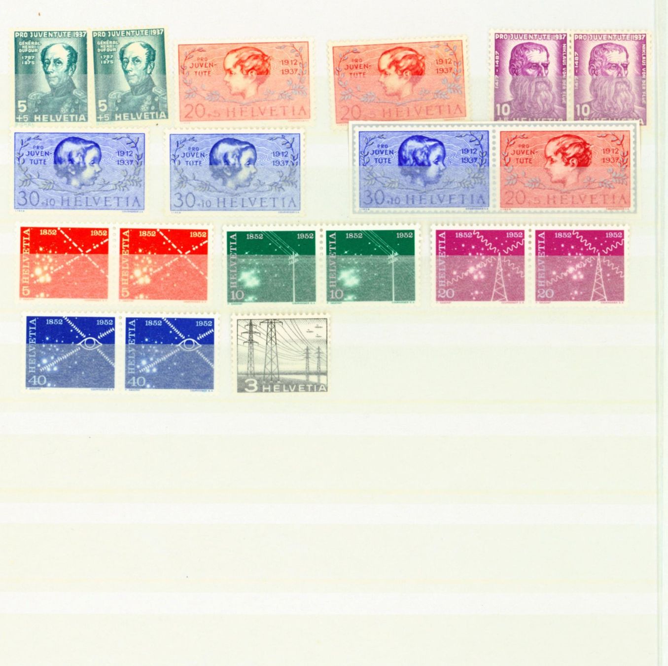 Alle Briefmarken: CH Sammlung postfrisch 2 Seiten (C262) – Neu (gemäss Beschreibung) aus Seuzach von Harri19 1