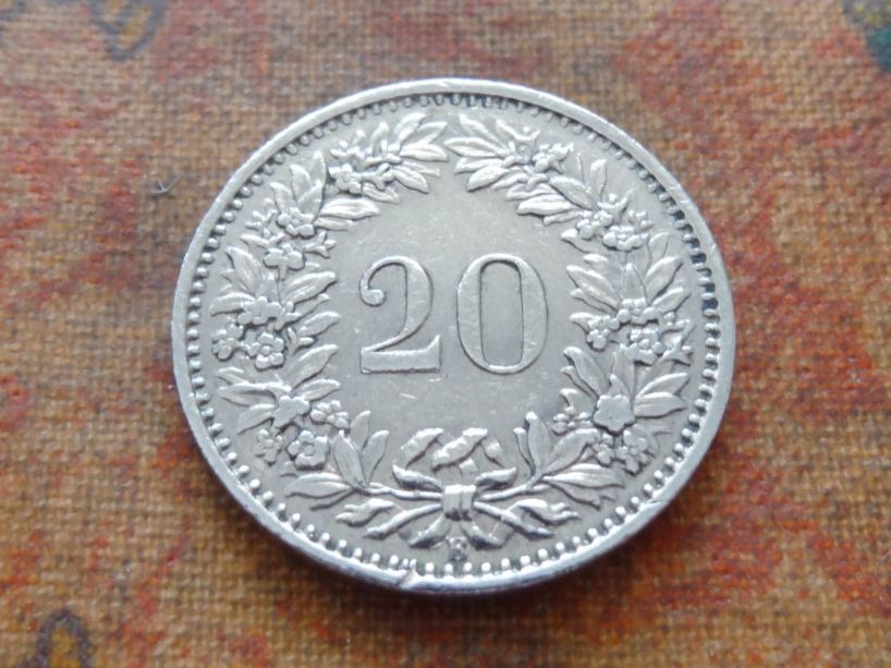 Tutti le monete: 20 Rp. 1956 – Usato da Romanel-sur-Lausanne venduto da Swift13 1