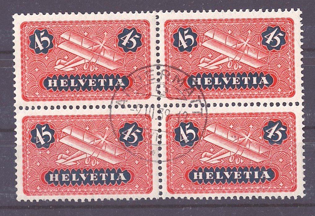 Alle Briefmarken: # 97 --- FLUGPOST GEWÖHNLICH – Gebraucht aus Dübendorf von Piero2