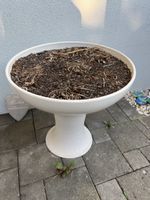 Blumentopf Sockel weiss Keramik gross Zustand gut