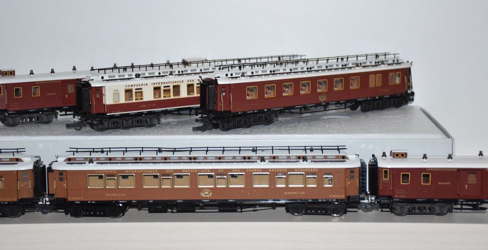 4 Voitures Trix Orient Express CIWL – époque 2, H0, édition Limitée, Analogique, Années 90
