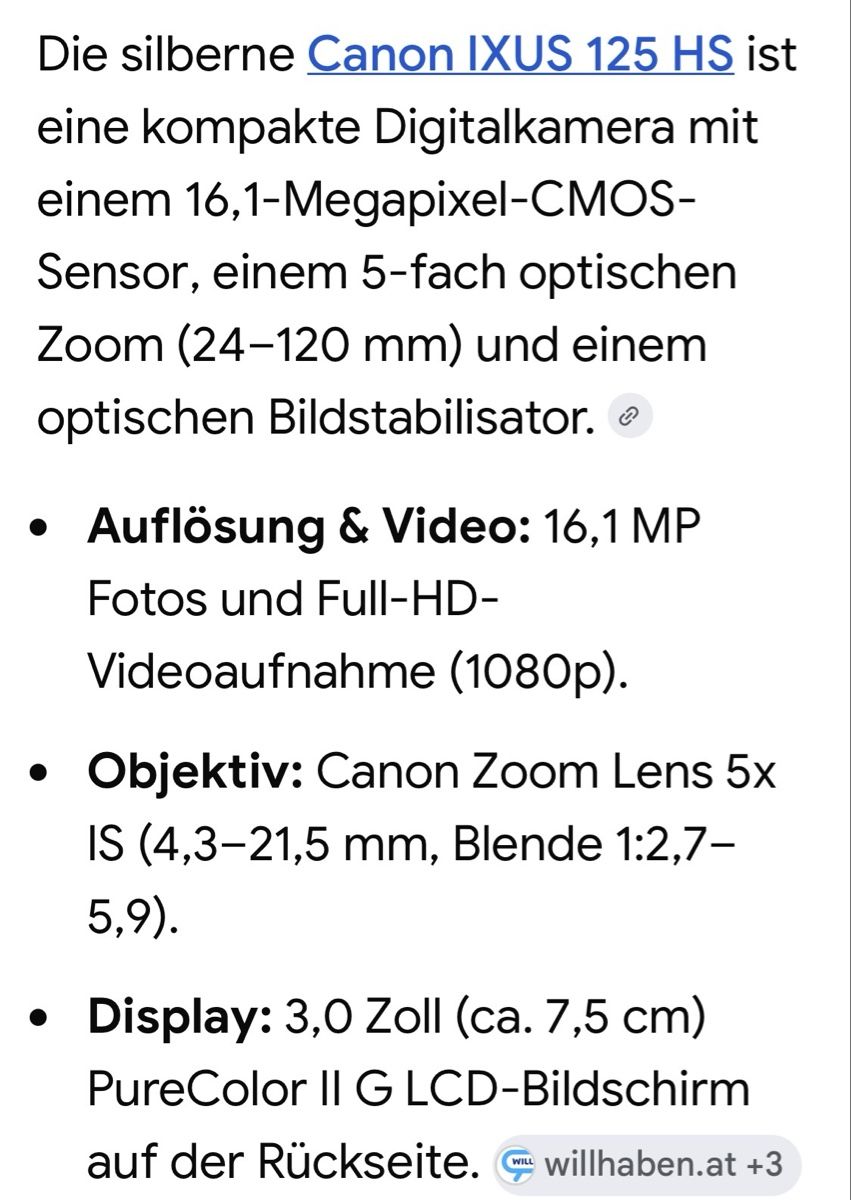 Canon Kamera: CANON IXUS DIGITALKAMERA – Gebraucht aus Plons von wartauchris 7