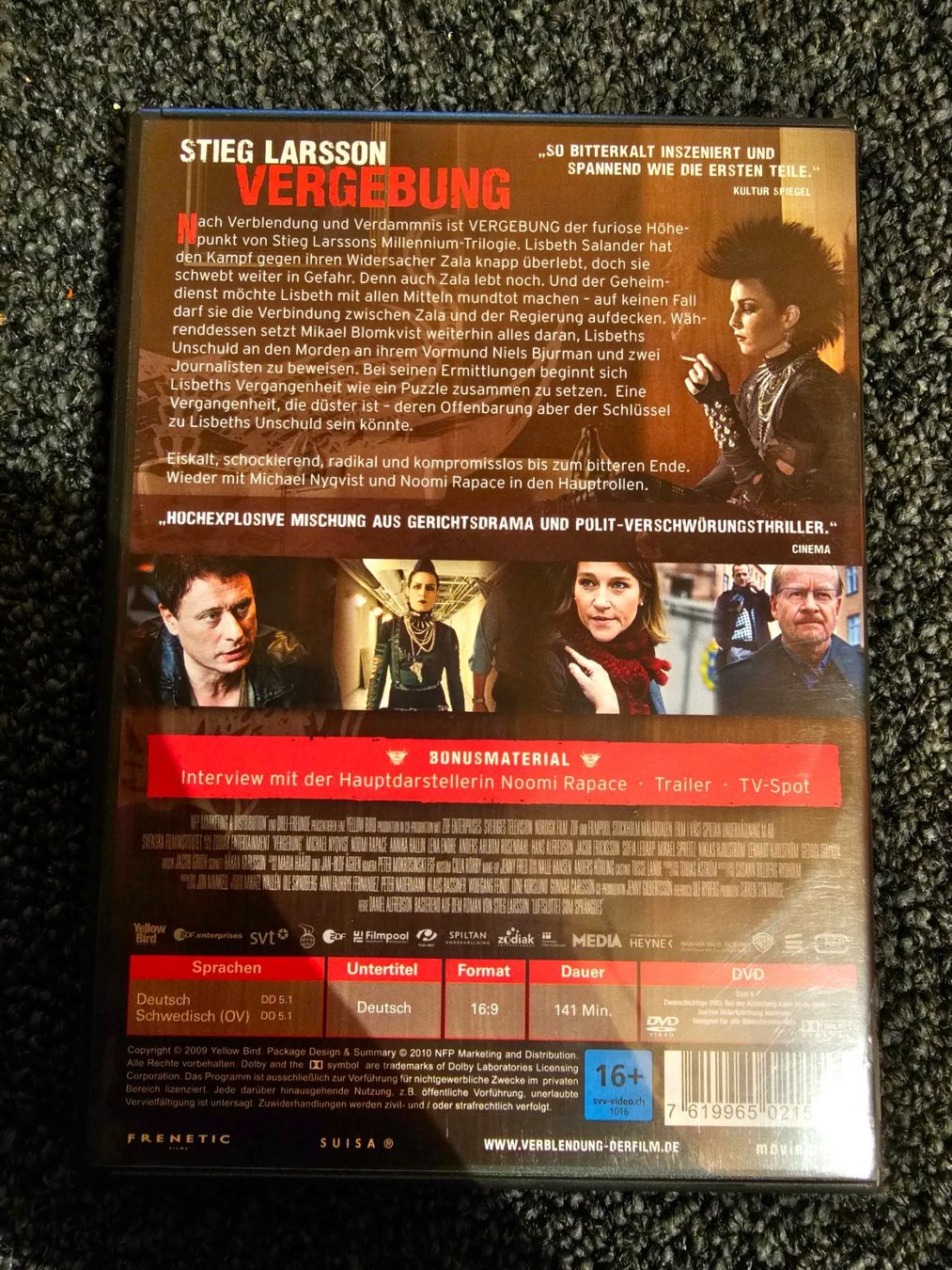 Alle DVDs: STIEG LARSSON VERGEBUNG(13021) – Gebraucht aus Ruswil von M71 1
