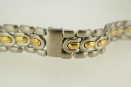 Universal Stahl/Gold Band 17,5 cm Anstoß 19 mm neuwertig
