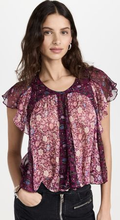 Isabel Marant Oriane Top und Rock aus Seide Gr.36