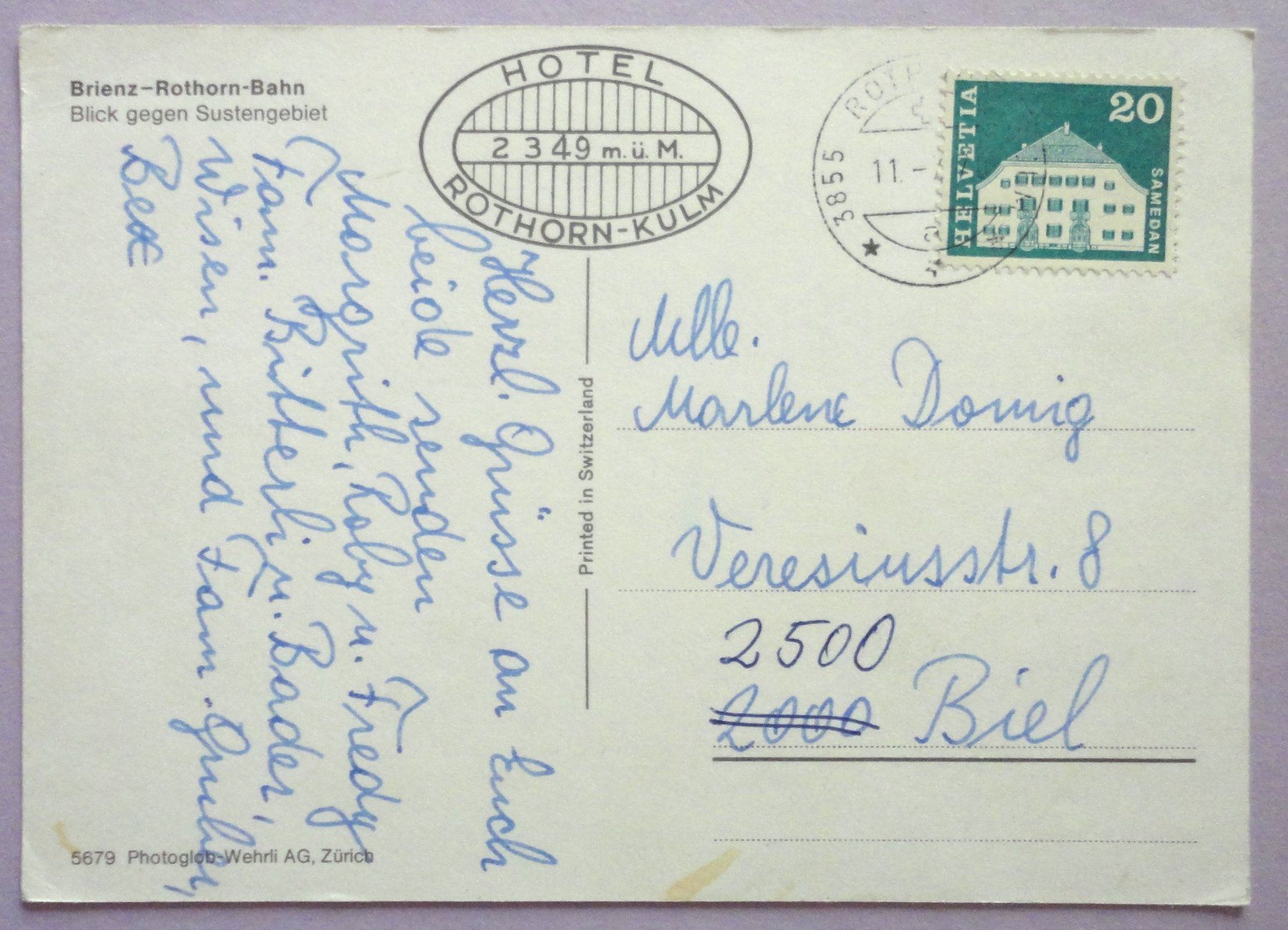 Cartes postales: Brienz-Rothorn-Bahn – Défectueux à Fétigny par Billy2miny 1