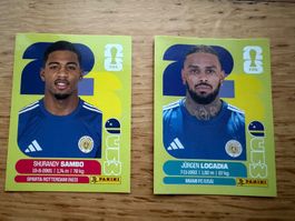 Panini CUW 8 Sambo , CUW 17 Locadia- 2 Bilder