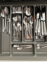 Küchenausstattung Konvolut Geschirr Besteck Töpfe gebraucht