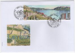 Lavaux Zusammenhängend auf offiziell illustriertem FDC