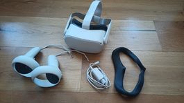 Meta Quest 2 VR-Brille inkl. 2 Controller & Zubehör