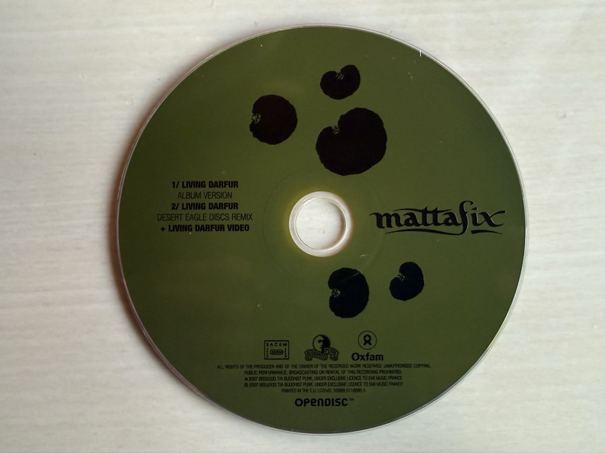 CD: Mattafix - Living Darfur CD Single – Usato da Oberried Brienz venduto da Chyara 2