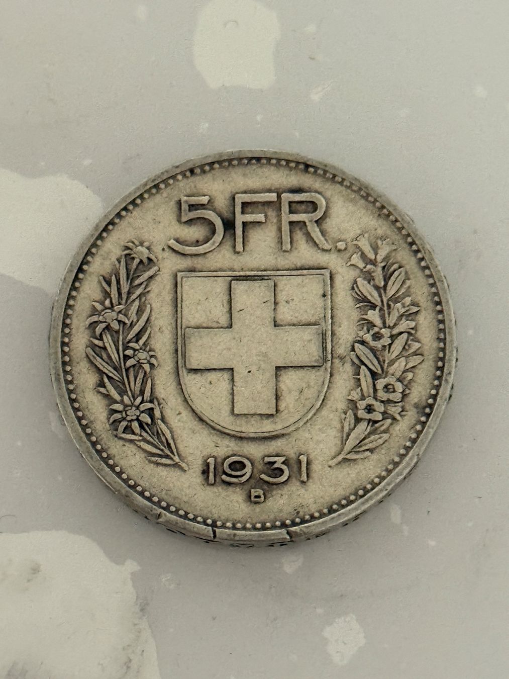Alle Münzen: 5 Franken 1931  Silber – Gebraucht aus Wallisellen von SWISS_SILVER1 1
