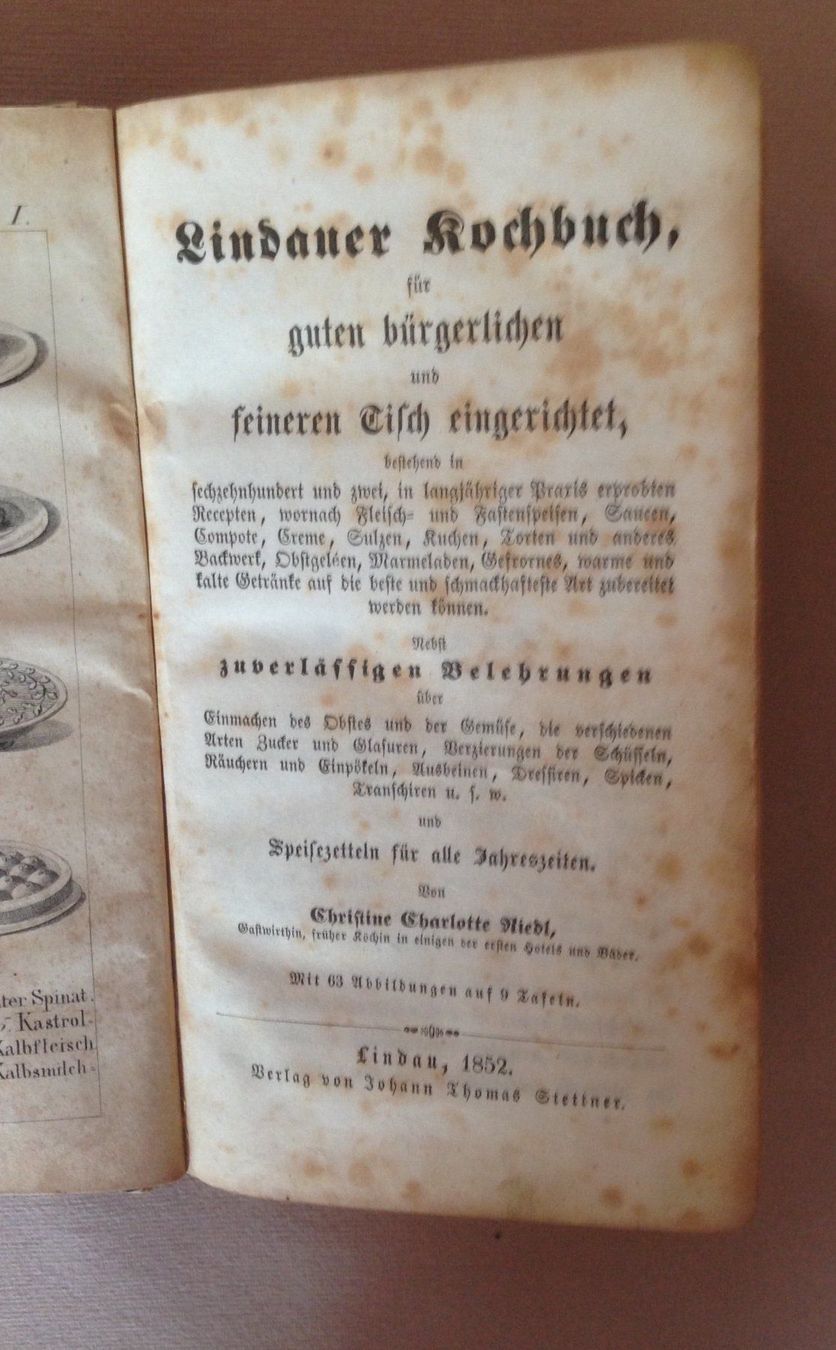 Libri: Antikes Kochbuch von 1852 – Usato da Liebefeld venduto da Rhy19 3