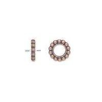 3 Ringli 9x2mm mit 4,5mm Loch altkupfer