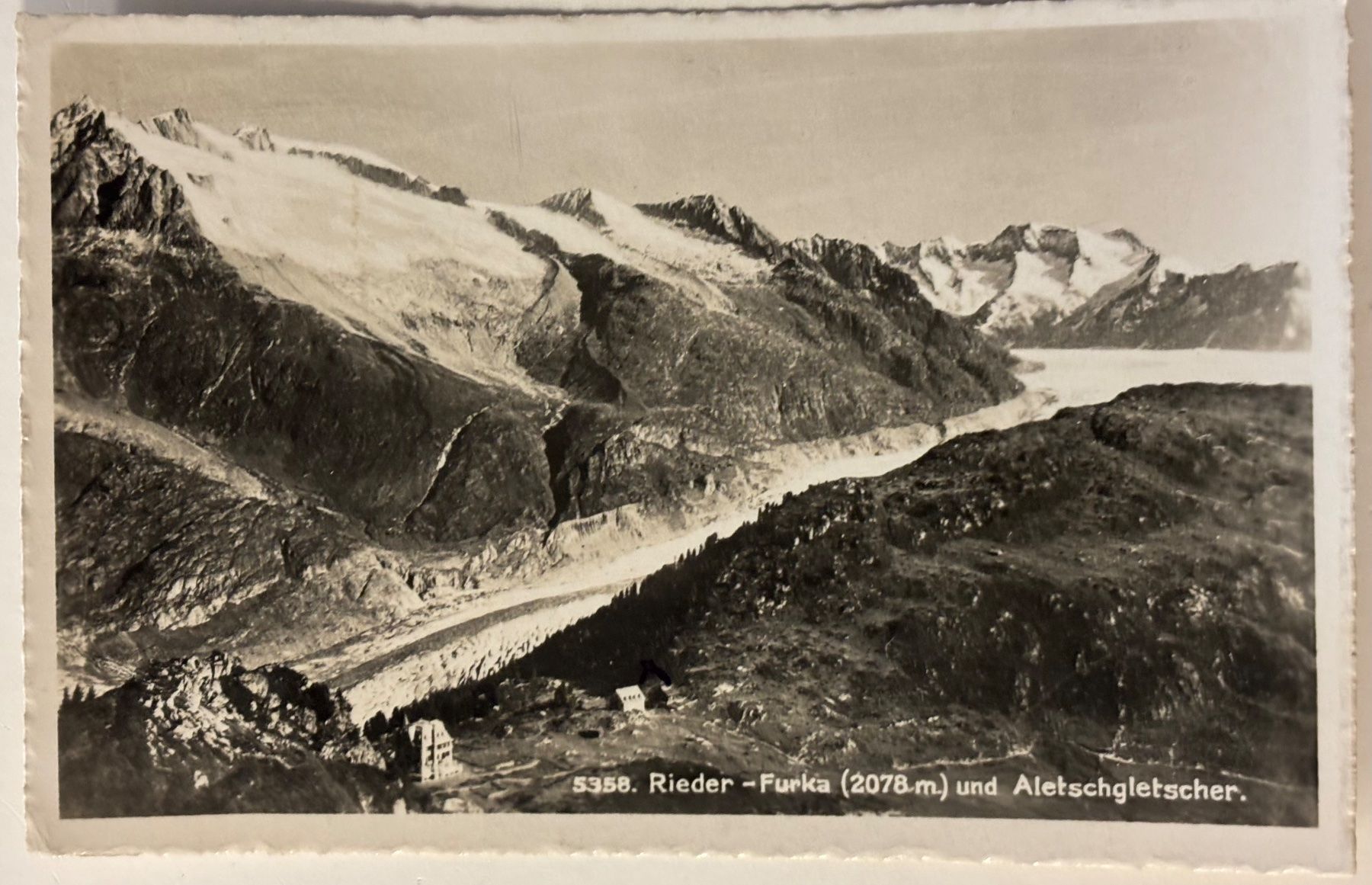 Cartoline postali: Rieder Furka und Aletschgletscher – Usato da Frauenfeld venduto da Merk52