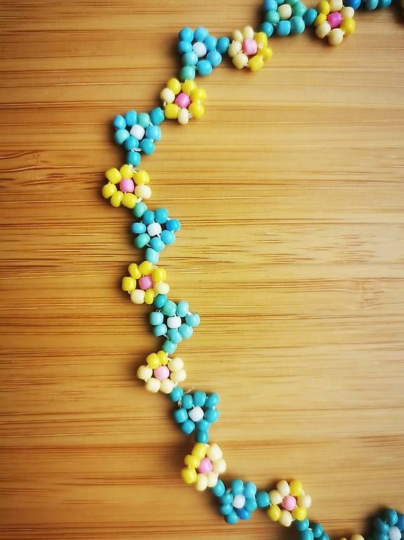 Catenine: Kette Perlen Blumen bunt neu 2 Stk. – Nuovo (secondo la descrizione) da Niedergösgen venduto da lil_s6k8 3