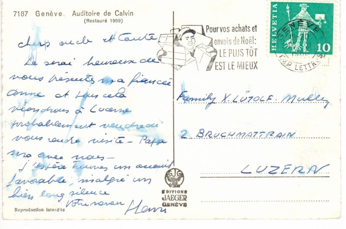 Cartes postales: Genève – D'occasion à Wolhusen par Curver9 1