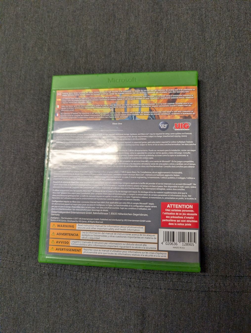 Jeux: Firefighters the simulation Microsoft Xbox one/series x – D'occasion à Giubiasco par Ticinerd 1